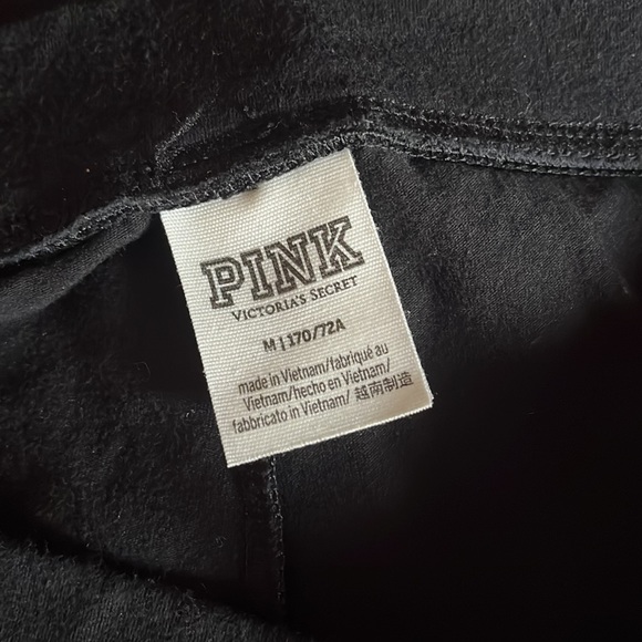 Plain black pink leggings - Picture 2 of 2